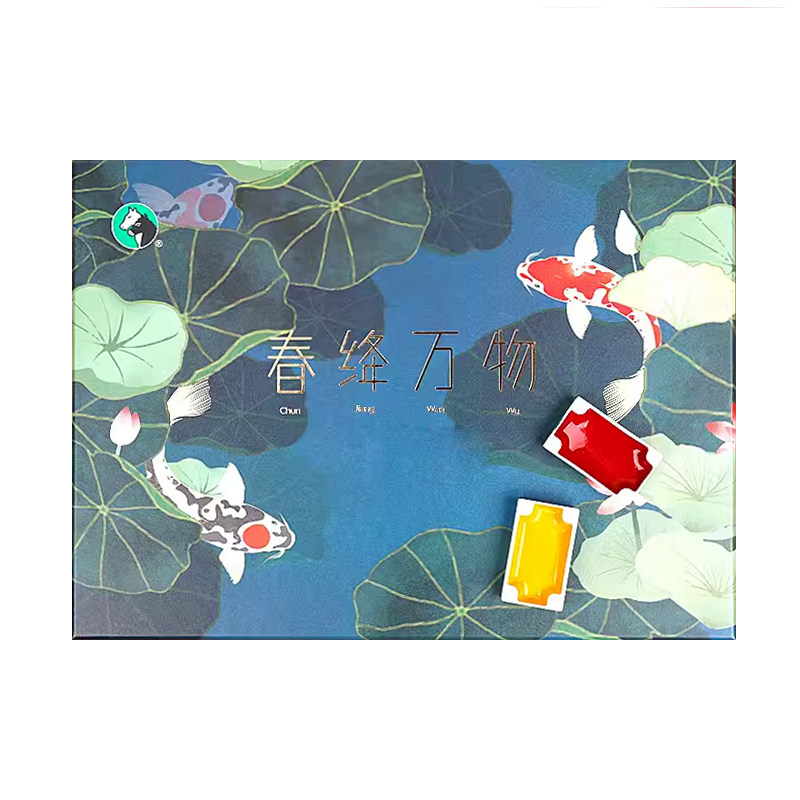 马利中国画颜料博物馆级青荷月影