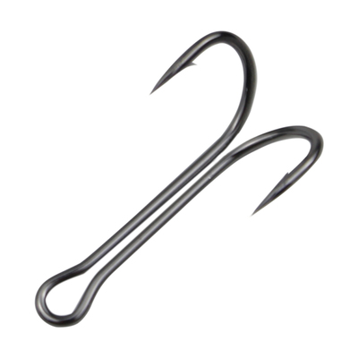 碳钢两锚钩加硬二本钩路亚VIB防挂底锚鱼钩海钓钩蛙钩倒刺双头钩