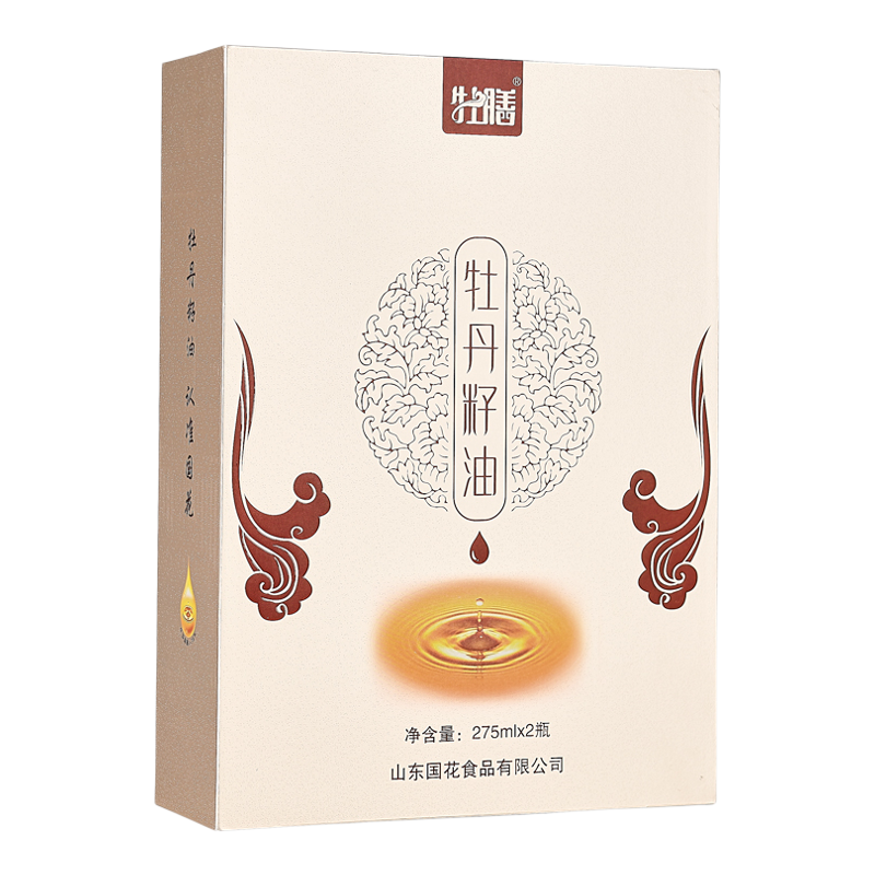 牡膳纯牡丹籽油高端礼盒菏泽特产