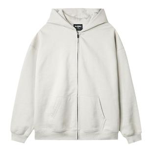 SLAMBLE CLO.新款针织拉链运动连帽卫衣休闲潮流男女纯色上衣外套