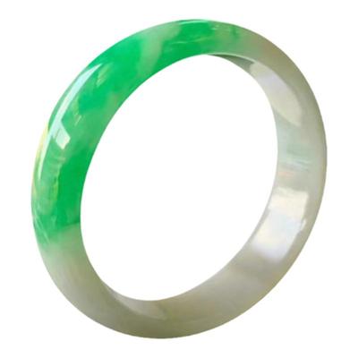 缅甸翡翠玉手镯阳绿送礼