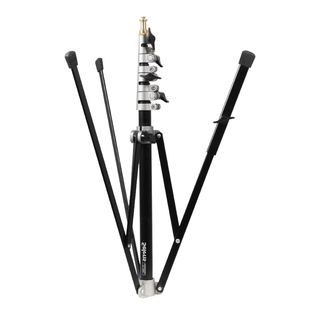 Selens/喜乐仕FL-240 2.2米反折叠便携摄影灯架外拍直播补光闪光灯铝合金碳纤维轻便三脚架可加横杆斜臂支架