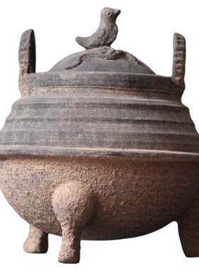 仿古陶器陶罐陶鼎耳杯尖底瓶陶豆