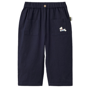 [纯棉]威尔贝鲁男宝裤子春夏儿童长裤男女童卫裤宽松裤子宝宝童装