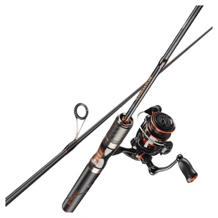 哈斯达蝴蝶微物竿实心竿稍ul路亚竿超软弹射马口竿纺车轮套装