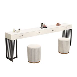 梳妆台现代简约婚纱店化妆桌化妆师专用化妆台新款专业影楼化妆台