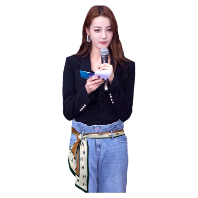 丝巾腰带搭配牛仔裤女洋气