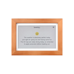 微雪 ESP32-S3 7.3寸E6全彩色墨水屏实木相框日历 支持小智AI交互