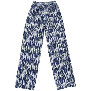 欧美复古印花阔腿牛仔裤女夏季薄款宽松休闲jazz显瘦爵士舞裤子