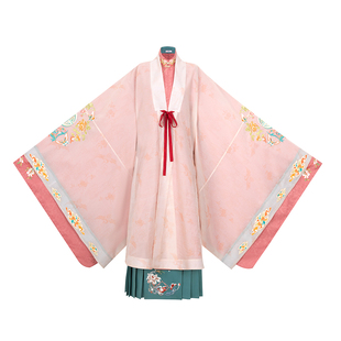 花朝记｜司花令｜传统大放量汉服提花绣花明制披风立领大襟衫百迭