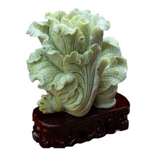 福雅禄天然玉石蓝田玉白菜百财店铺开业新居礼品收银台装饰摆件