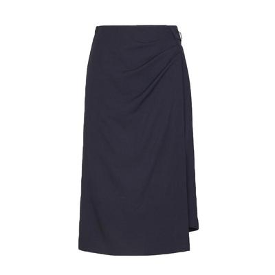 婉甸秋季都市优雅黑色长包臀裙半身裙1233K07DYD