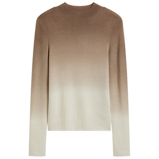 【商城同款】全羊毛打底衫小个子针织衫长袖上衣女2025年秋冬新款