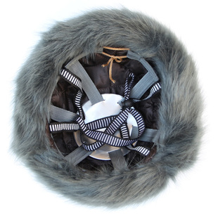 冬季防寒棉安全帽劳保施工防砸abs安全帽劳保防冻保暖狐狸毛棉帽