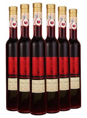 精品口粮德国原瓶进口维特思冰红甜葡萄酒女性送礼冰酒375ml*6瓶
