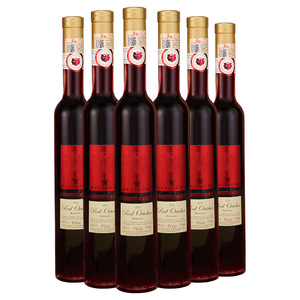 精品口粮德国原瓶进口维特思冰红甜葡萄酒女性送礼冰酒375ml*6瓶