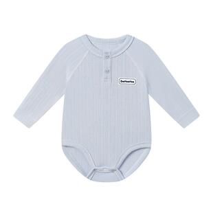 Domiamia婴儿包屁衣新生儿竹纤维衣服满月宝宝秋冬连体衣羊毛a类