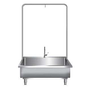 304不锈钢拖把池水槽一体式家用阳台户外大容量水池 墩布池拖布池