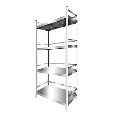 不锈钢厨房置物架落地收纳家用