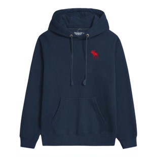 清仓断码秋冬装美国男士AF长袖卫衣套头休闲加绒加厚刺绣连帽外穿