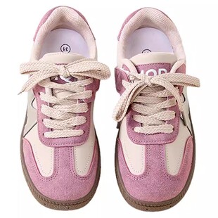 马骑顿童鞋女童板鞋2026春季新款复古平底舒适德训鞋儿童运动单鞋