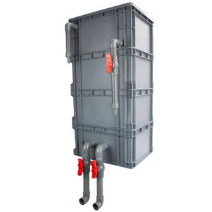 定制DIY鱼缸周转箱外置鱼缸粪便鱼马桶带沉淀仓上滤过滤系统整套