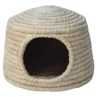 草编宠物专用草窝兔窝保暖荷兰猪窝兔子编织草窝草垫城堡可食用品