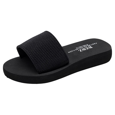 韩版时尚百搭穿防坡跟家用拖鞋