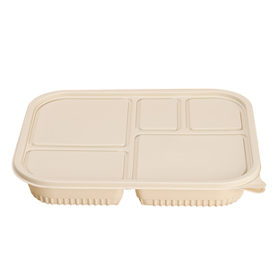 可降解一次性快餐盒玉米淀粉三四五分格外卖打包盒食品级便当饭盒