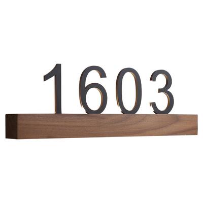 轻奢发光酒店楼层号标识牌贴定制