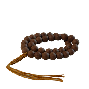 天台山五线菩提子36颗手持念珠红皮金线国清高密野生古树老籽手串