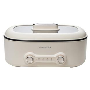 罗娅鸳鸯电火锅锅家用多功能大容量一体式不粘电煮锅火锅专用6.8L