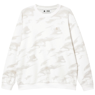 【灯芯绒】杰克琼斯男装春季新款水墨渐变卫衣刺绣外套宽松上衣男