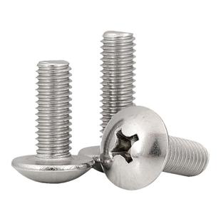 M2M3M4M5M6M8 304不锈钢十字大扁头机螺钉伞形螺丝*4x5x6x20x100