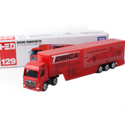 TOMY加长款凯迪拉克赛车运输车模