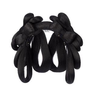 古风汉服假发髻盘发发包古装发髻头饰日常唐风蝴蝶结发型垫发发饰