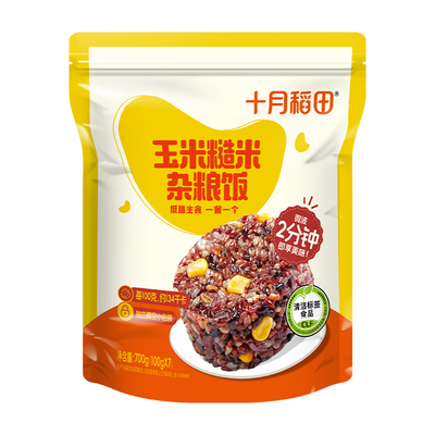 十月稻田玉米糙米饭团700g