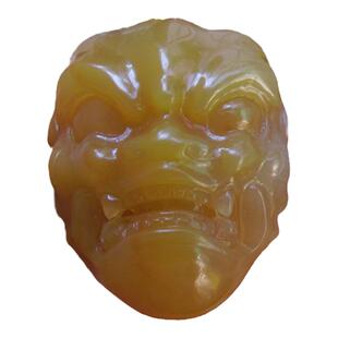 促销精品手工玉饰品黄龙玉伏虎罗汉男士挂件黄蜡石项链吉祥工艺品