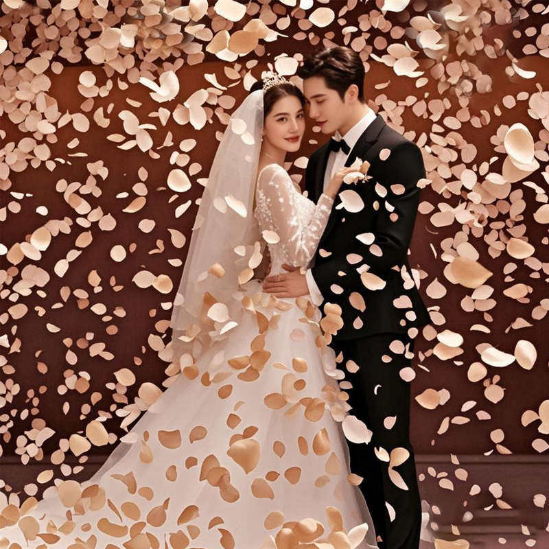 结婚花瓣礼炮礼花筒粉色玫瑰礼筒炮手拧花筒婚礼喷花婚庆用品大全