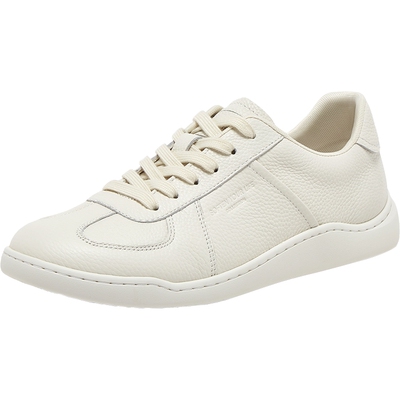 百思图牛皮男士德训鞋