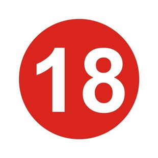 PVC防水不干胶号码贴圆形数字贴纸机台编号桌号活动选手标签自粘