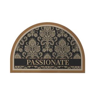 美式半圆形入户门地垫进门脚垫除尘门垫室外门口免洗可擦皮革地垫