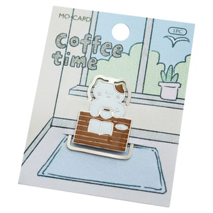 蔷薇海洋 猫咪生活镂空金属书签 看书喝咖啡 小清新文艺学生礼物