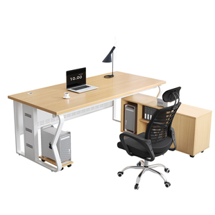 办公桌老板桌简约现代大班台办公室电脑桌椅组合轻奢经理桌总裁桌