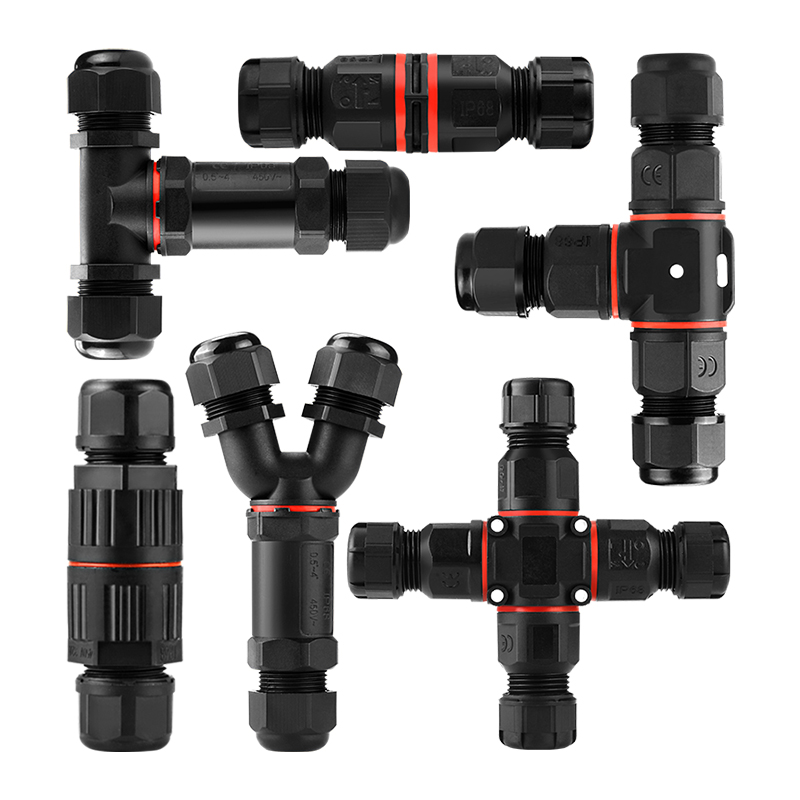 户外防水接线端子电线快速接头快接连接器t型对接室外电源线电缆
