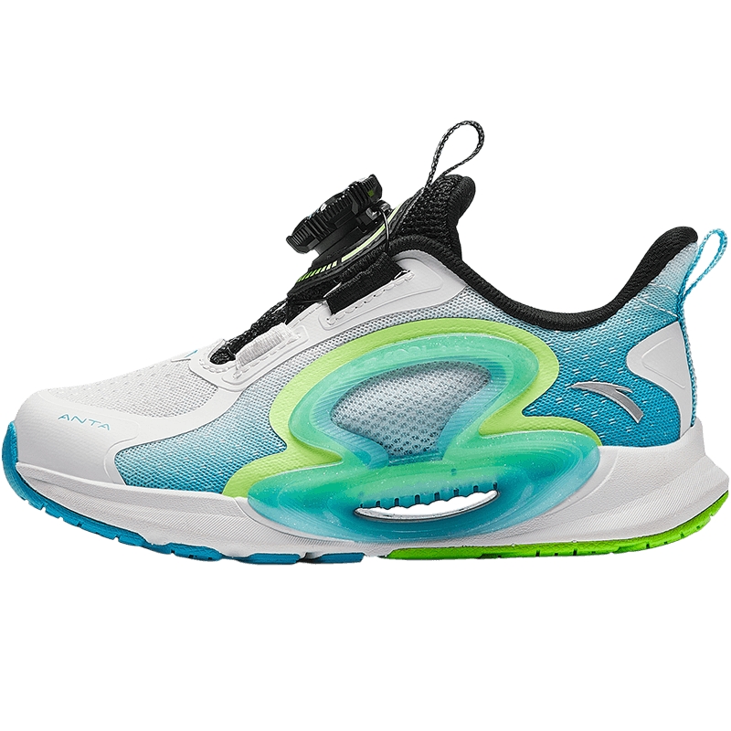 安踏儿童运动鞋逐月跑鞋2025春季新款男小童鞋子钮扣专业宝宝跑鞋