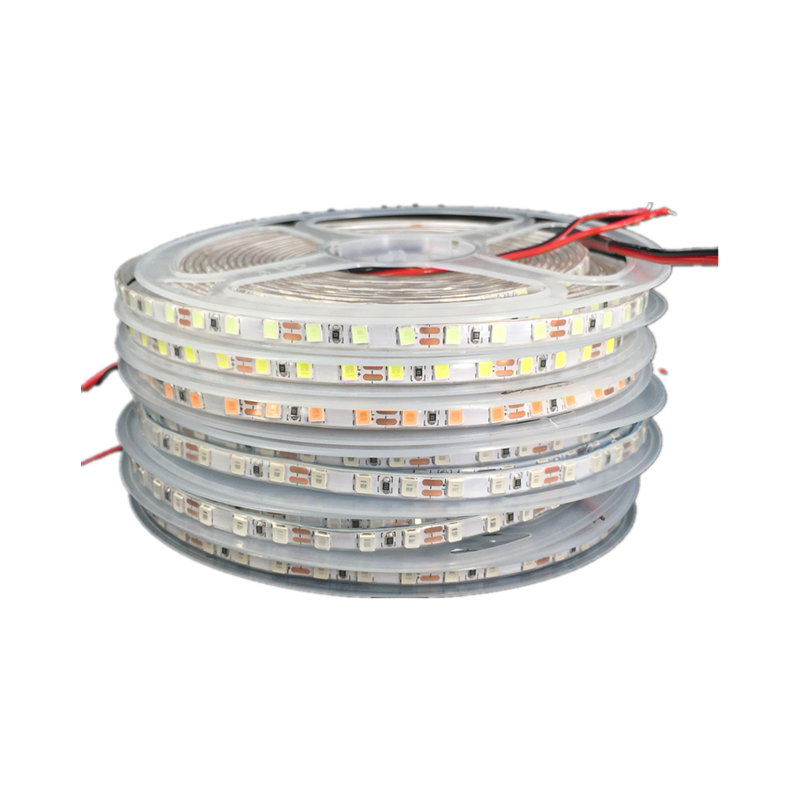 超窄灯带12v2835热缩管防水24v白光led软灯条红蓝色贴片5mm宽沙盘
