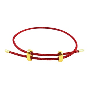 2mm可调节伸缩钢丝手绳8字扣转运珠手链男女红绳diy编织绳可串珠