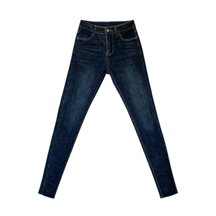 李李服饰加绒美臀丰胯小脚牛仔裤女2026年冬季高腰显腿直铅笔长裤