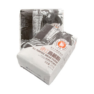 王后硬红高筋面粉1kg家用吐司面包粉烘焙原料披萨面条专用小麦粉